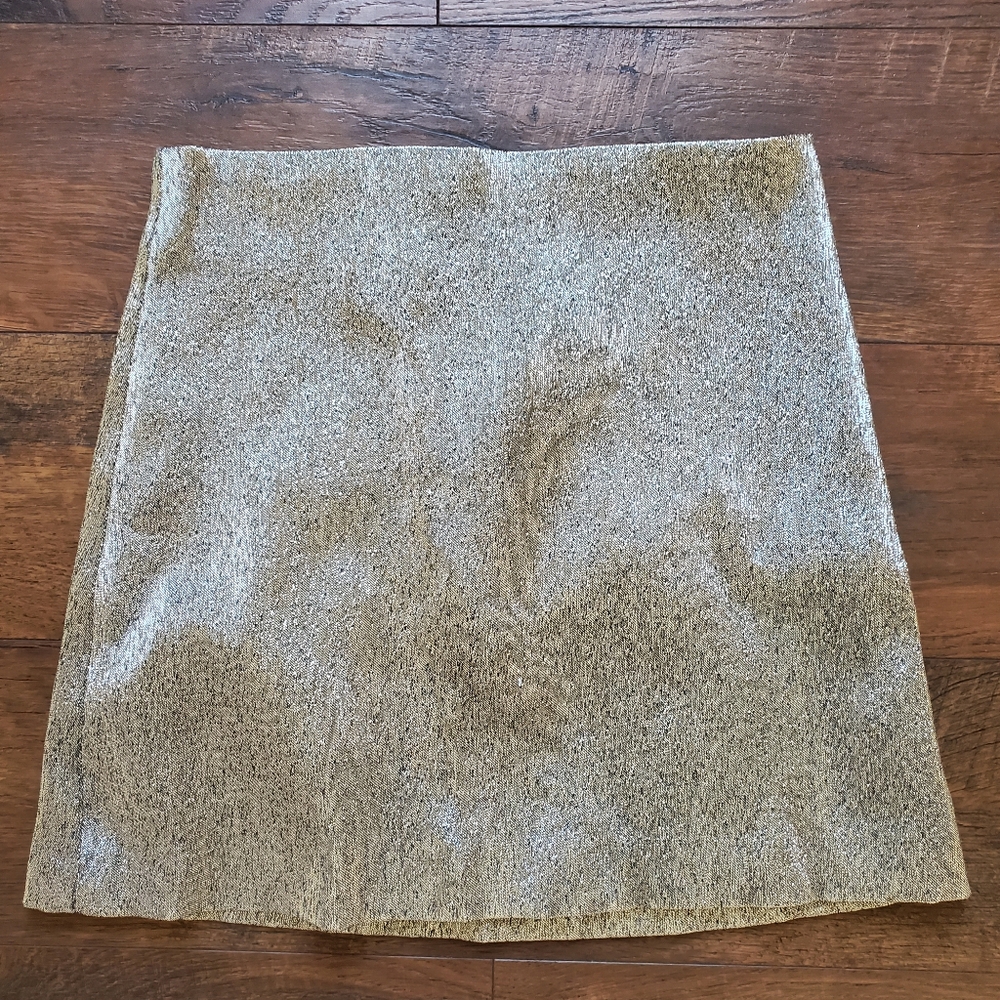 H&M Sparkley metallic Mini skirt